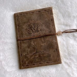 Leather Embossed Tree Journal